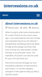 Mobile Screenshot of intercessions.co.uk